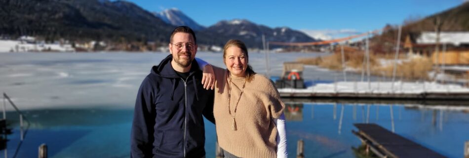 Franz und Marianne am Weissensee im Winter