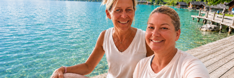 Marianne und Sonja am Weissensee